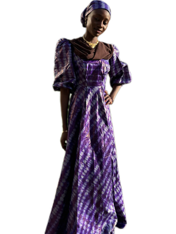 Robe Bazin, taille XS, Très bon état, foulard