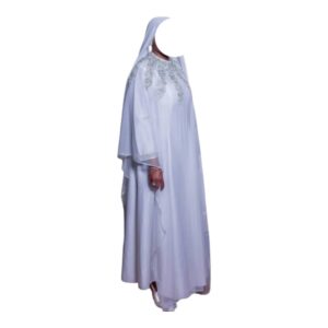 Robe Abaya, taille L, Très bon état, foulard
