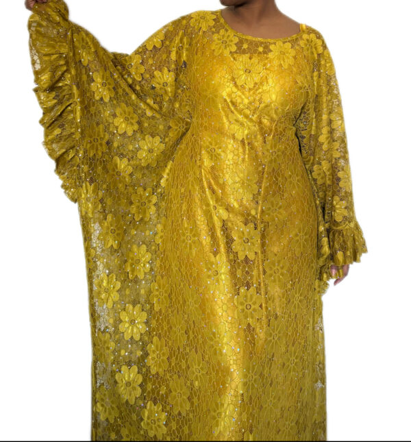 Grand boubou, dentelle, taille unique, Très bon État