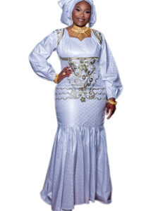 Robe Bazin, Getzner,  L/XL, Très bon état, foulard