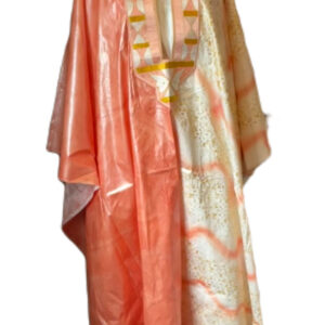 Grand Boubou deux pièces, bazin, taille XL, Très bon état