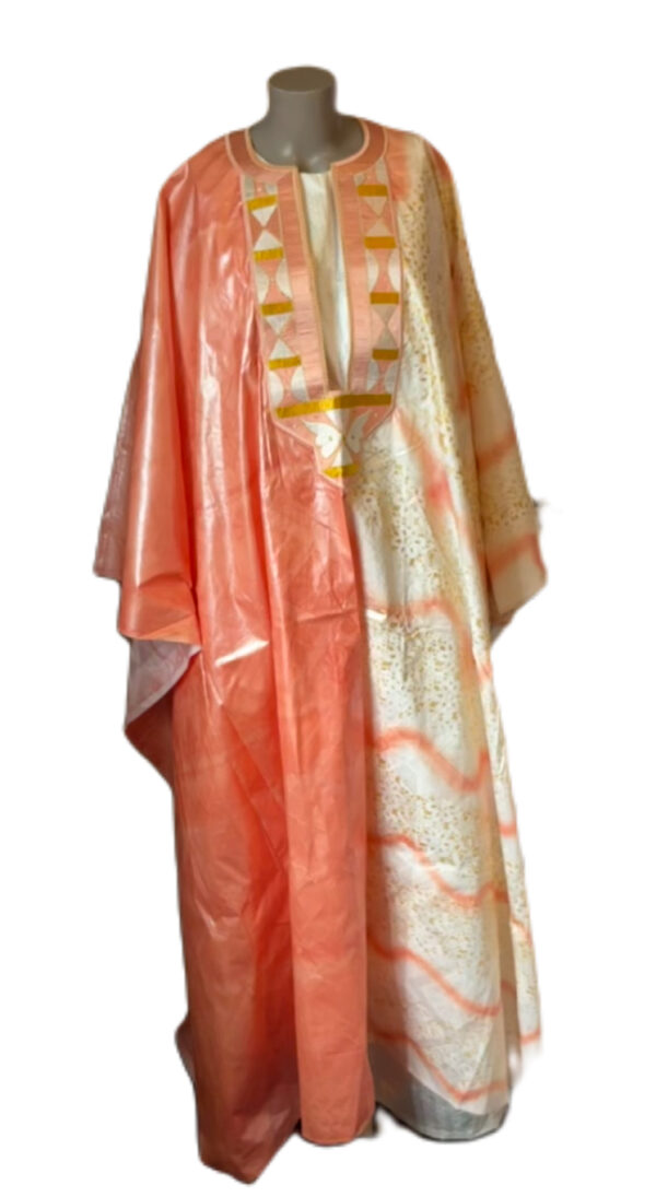 Grand Boubou deux pièces, bazin, taille XL, Très bon état