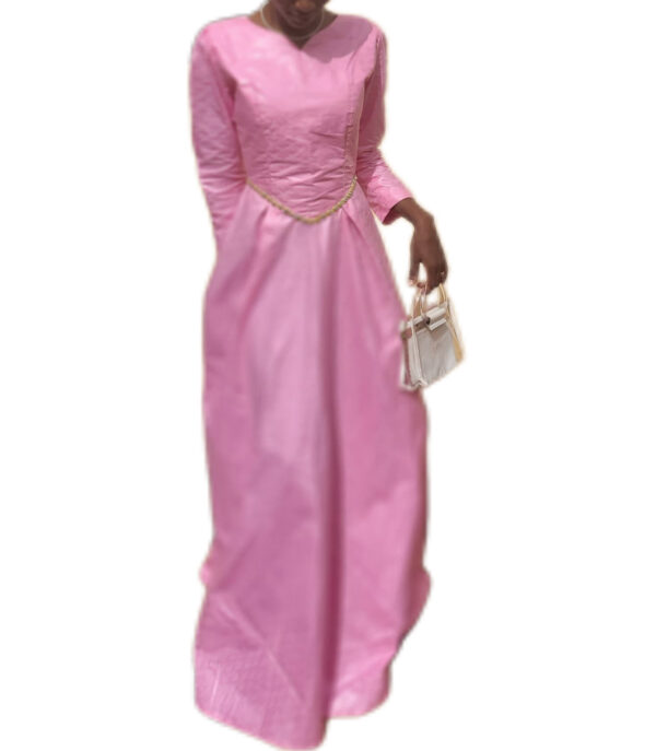 Robe, Bazin rose, taille XS/S, Très bon état,