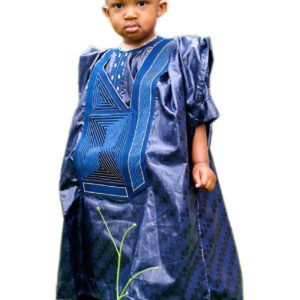 Grand boubou 3 pièces bleu, taille 1 an, Très bon état