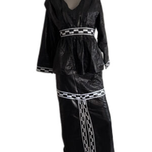 Jupe complet, Bazin noir, taille XL, Très bon état