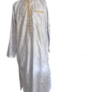 Ensemble deux pièces, Bazin blanc, Taille M, Très bon état