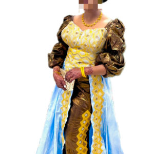 Jupe complet Bazin, taille M/L, Très bon état, foulard