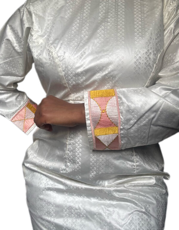 Grand Boubou deux pièces, bazin, taille XL, Très bon état – Image 2