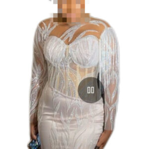 Robe de mariée blanche, Brodé, taille S/M, Très bon état