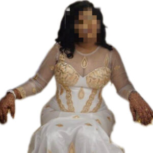 Robe de mariée, Bazin Getzner blanc, Taille XL, Très bon état