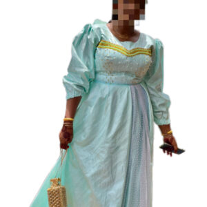 Robe bazin Getzner, Taille M/L, Très bon état, foulard