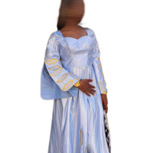 Robe bazin Bleu, taille S, Très bon état