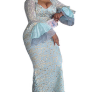 Robe Brocard Bleu, Taille XL, Très bon état