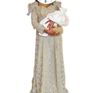 Robe Brodé Autriche, Taille S, Très bon État, foulard