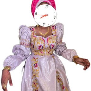 Robe bazin Getzner, taille S, Très bon état, foulard