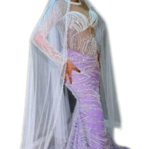 Robe de mariée, Tissu, Taille S, Très bon état