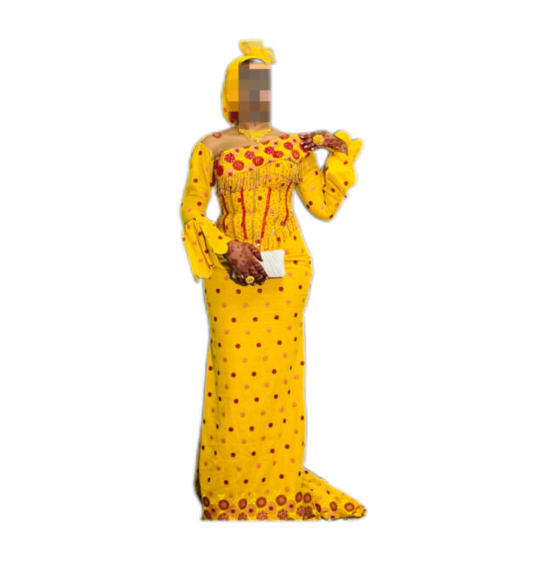 Robe brodé Voile, Taille M, Quasi-neuf, foulard