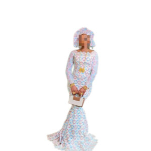 Robe brodé, Taille S, Quasi-neuf, Foulard