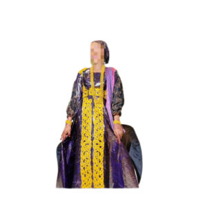 Robe Bazin, Taille S, Quasi-neuf, Foulard
