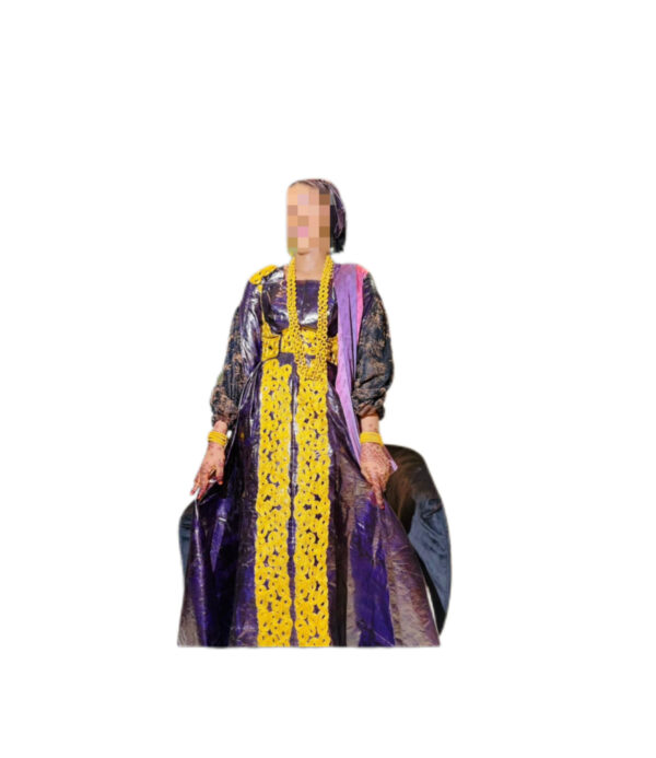 Robe Bazin, Taille S, Quasi-neuf, Foulard
