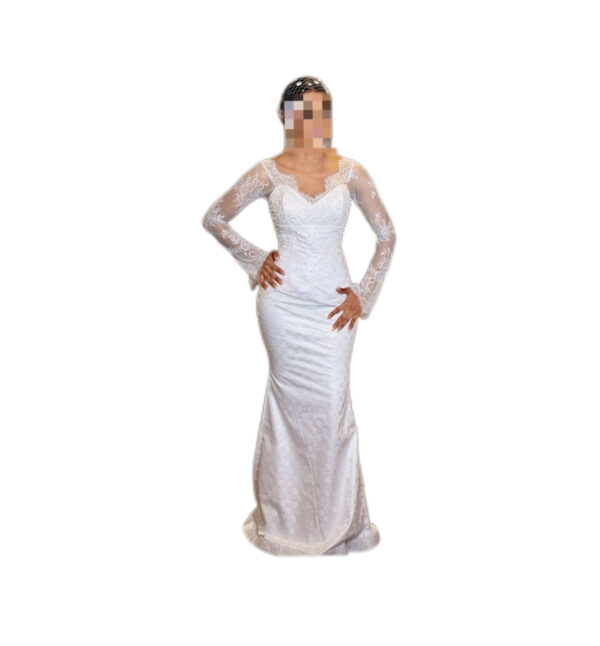 Robe de mariée Bazin Gertzner, taille S, Quasi-neuf, voile