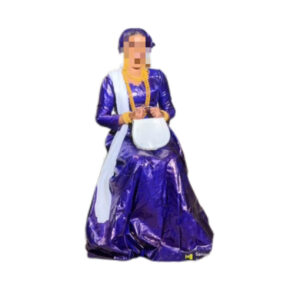 Robe bazin, Taille S, Quasi-neuf, Foulard