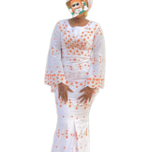 Robe Brodé Voile, Taille M, Très bon état, Foulard