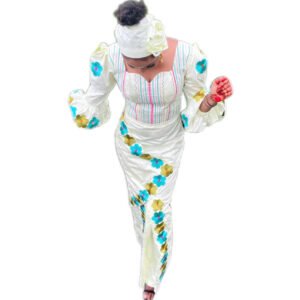 Robe Bazin Getzner, taille S, Très bon état, foulard