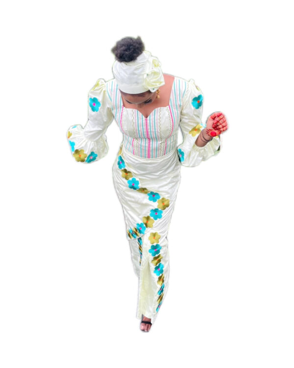 Robe Bazin Getzner, taille S, Très bon état, foulard