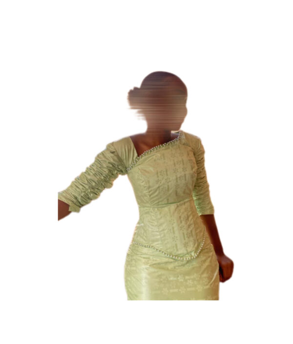 Jupe complet Bazin Vert Getzner, taille M, Très bon état