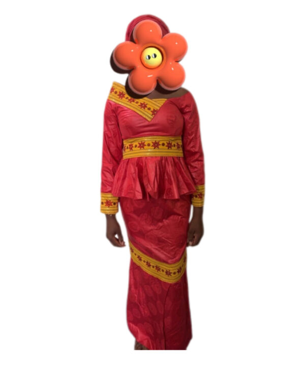 Jupe complet bazin Getzner, taille L, Très bon état, foulard