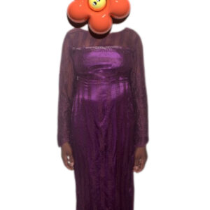 Robe brodé, taille L, Très bon état, Foulard