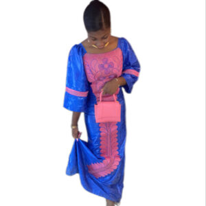 Robe bazin Getzner, taille M, Très bon état