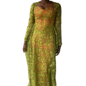 Robe Brodé Guipur, taille M, Très bon état