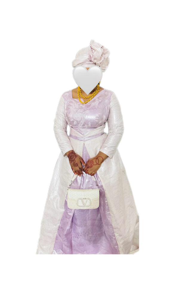 Robe bazin Riche, Taille L, Très bon état, foulard