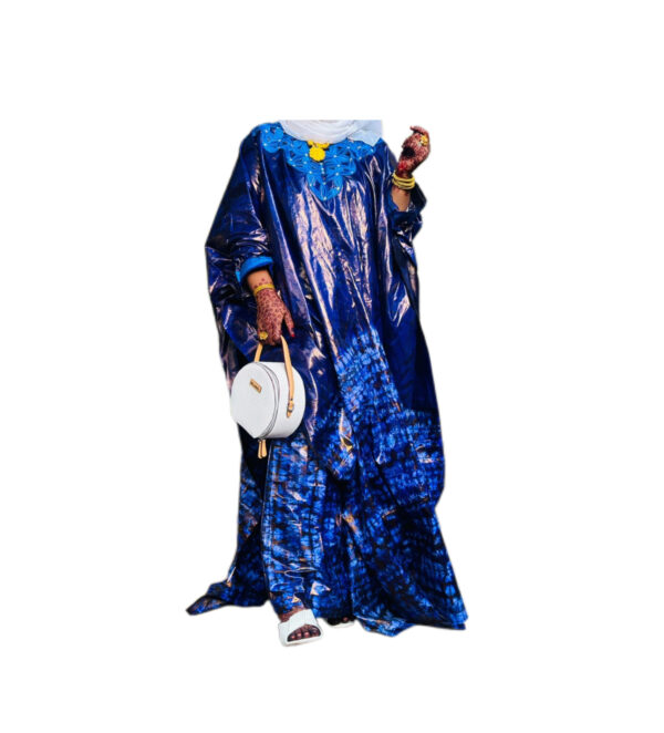 Grand Boubou Bazin Getzner, 6 mètres, Très bon état