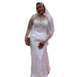 Robe de mariée Blanche, taille M, Très bon état