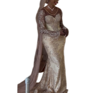 Robe de mariée, taille L, Très bon état, Voile