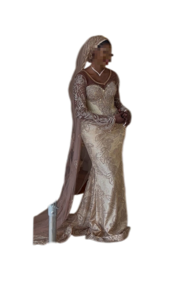 Robe de mariée, taille L, Très bon état, Voile