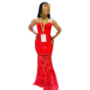 Robe de soirée Rouge, taille M, Très bon état