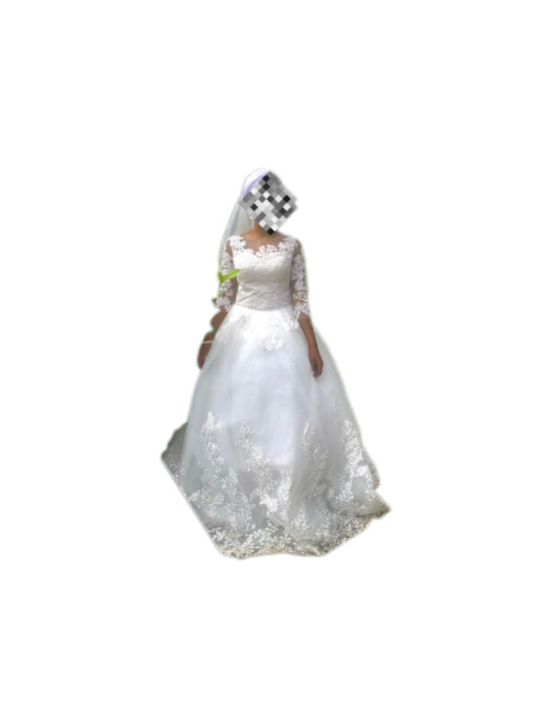 Robe de mariée, taille S, Très bon état, voile