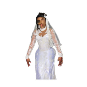 Robe de mariée blanche, taille M, Très bon état, voile