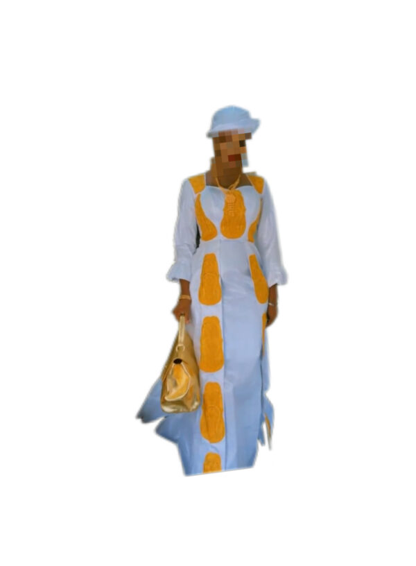 Robe bazin Getzner, taille M, Très bon état, foulard