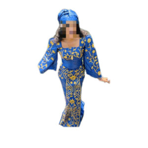 Robe bazin Getzner, taille S, Quasi-neuf, foulard