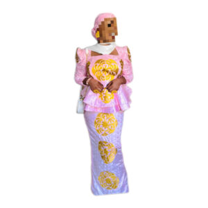 Jupe complet Bazin Getzner, taille M, Quasi-neuf, Foulard