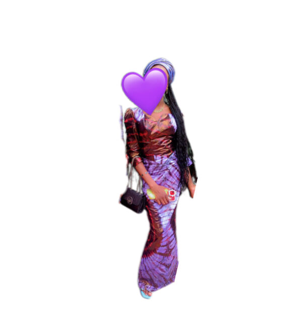 Robe bazin Getzner, taille XS, état satisfaisant