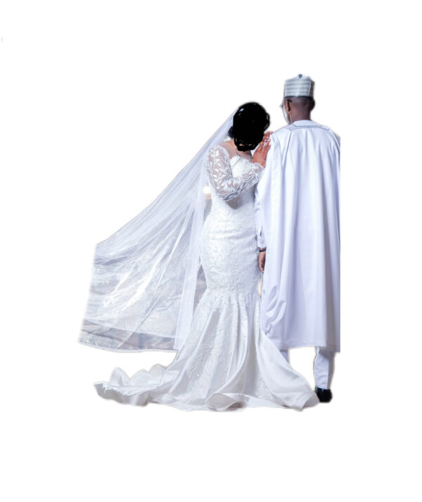 Robe de mariée, taille L, Très bon état, voile