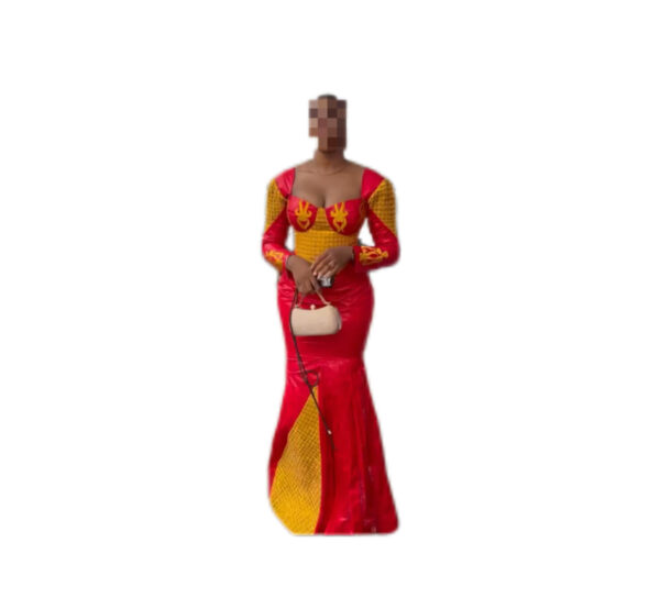 Robe bazin Getzner, taille M/L, Quasi-neuf