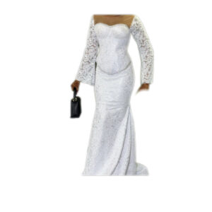 Robe de mariée Brodé Dentelle, taille M, Quasi-neuf