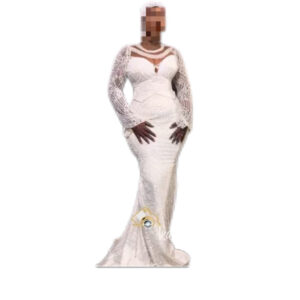 Robe de mariée Seye Innovation Couture, Taille XL, Quasi-neuf, Foulard